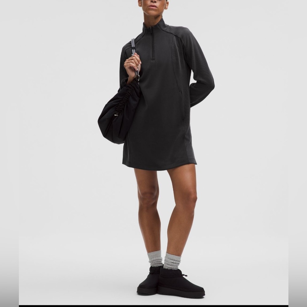 Lululemon Softstreme Half zip Mini dress